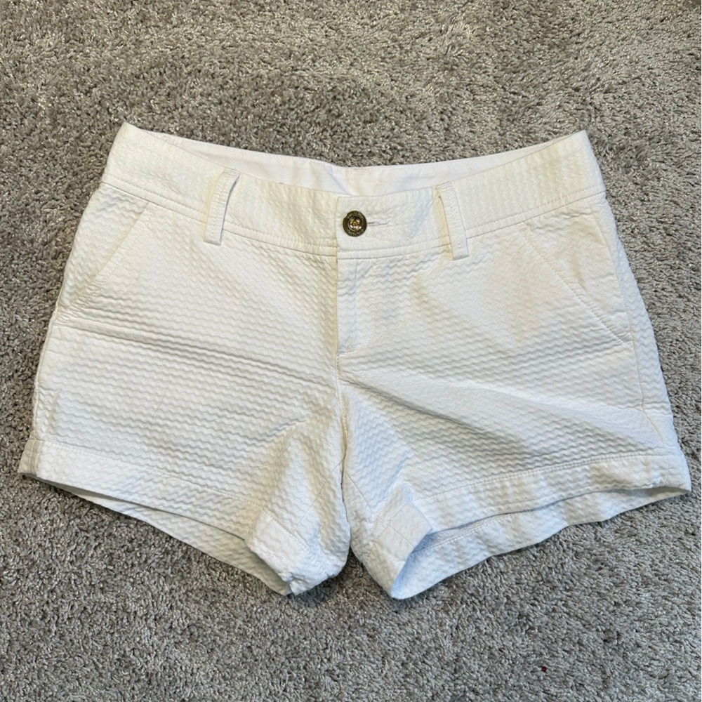 Lilly Pulitzer White Callahan Shorts